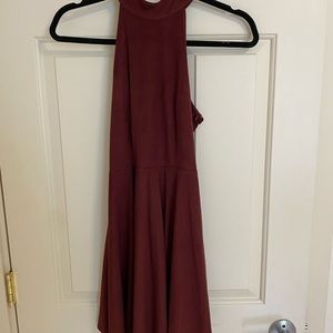 - Kendal & Kylie Maroon Velvet Dress